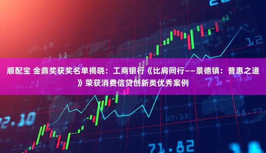 顺配宝 金鼎奖获奖名单揭晓：工商银行《比肩同行——景德镇：普惠之道》荣获消费信贷创新类优秀案例